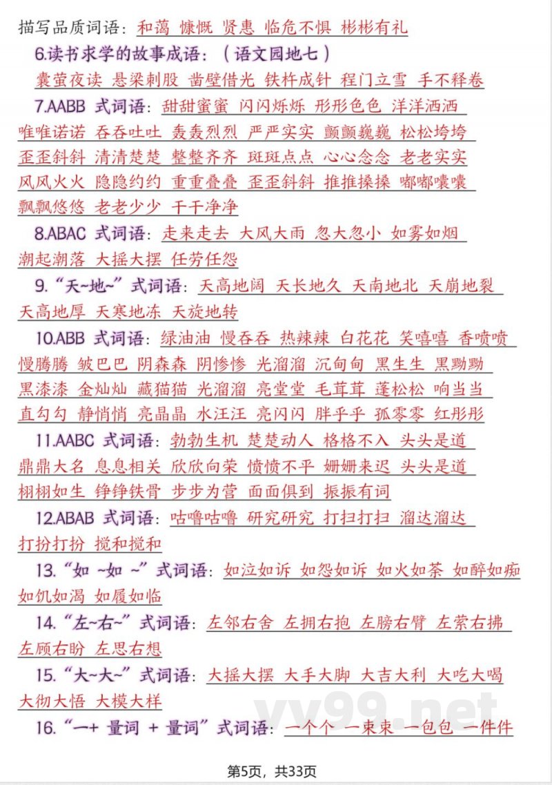 四年级下册语文期末复习必考知识点 四年级下册语文期末复习必考知识点