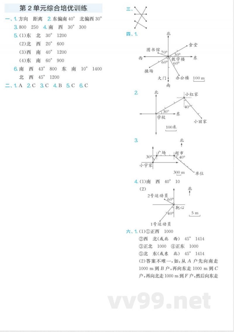 六年级数学人教版上册预习第2单元 六年级数学人教版上册预习第2单元