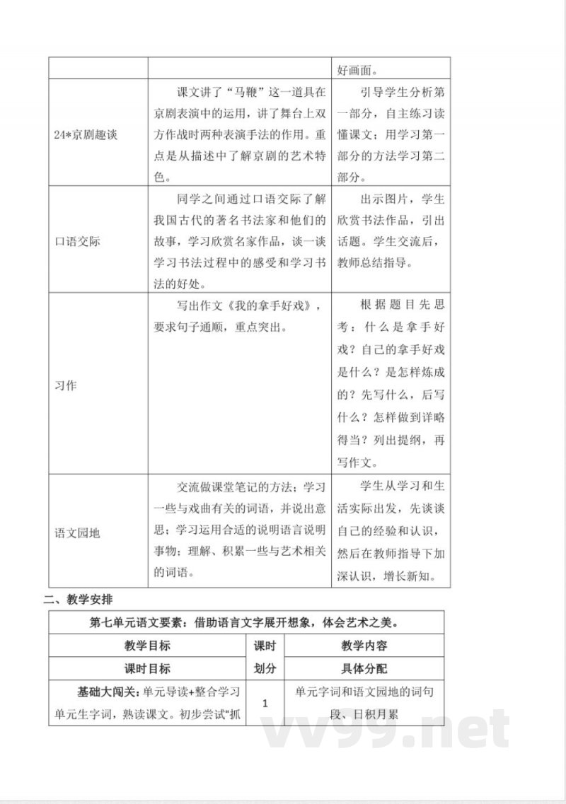 第七单元大单元教学设计六年级语文上册(统编版) 第七单元大单元教学设计六年级语文上册(统编版)