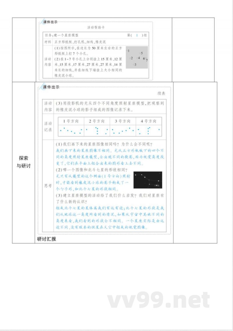 3.4《认识星座》教案教科版科学六年级下册 3.4《认识星座》教案教科版科学六年级下册