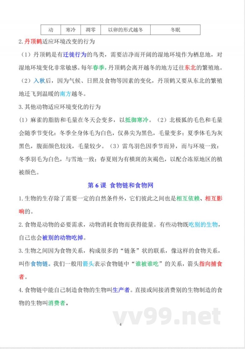 新改版教科版五年级下册科学全册知识点 新改版教科版五年级下册科学全册知识点