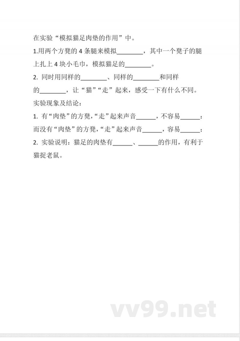 青岛版科学三年级上册全册同步分层作业 青岛版科学三年级上册全册同步分层作业
