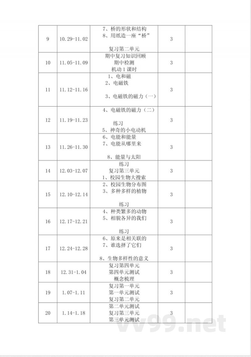 新版教科版六年级上册科学 新版教科版六年级上册科学