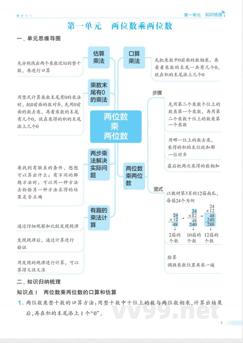 三年级苏教版数学下册期末单元归类复习 三年级苏教版数学下册期末单元归类复习