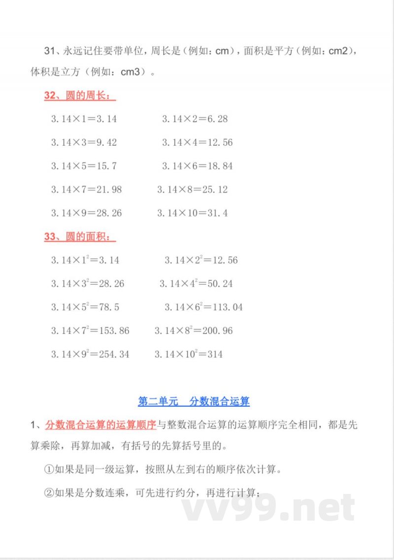 北师大版丨六年级数学上册知识点预习总览 北师大版丨六年级数学上册知识点预习总览