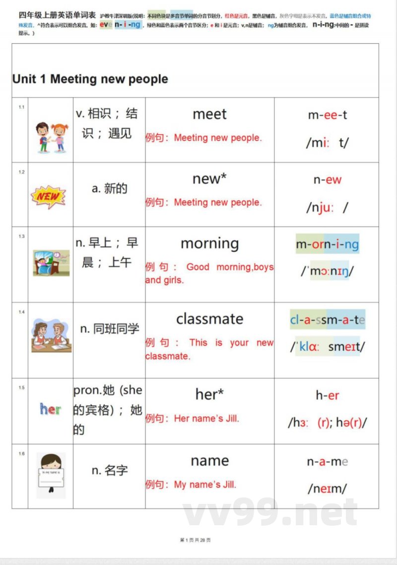四年级上册英语 (沪教牛津深圳版) 四年级上册英语 (沪教牛津深圳版)