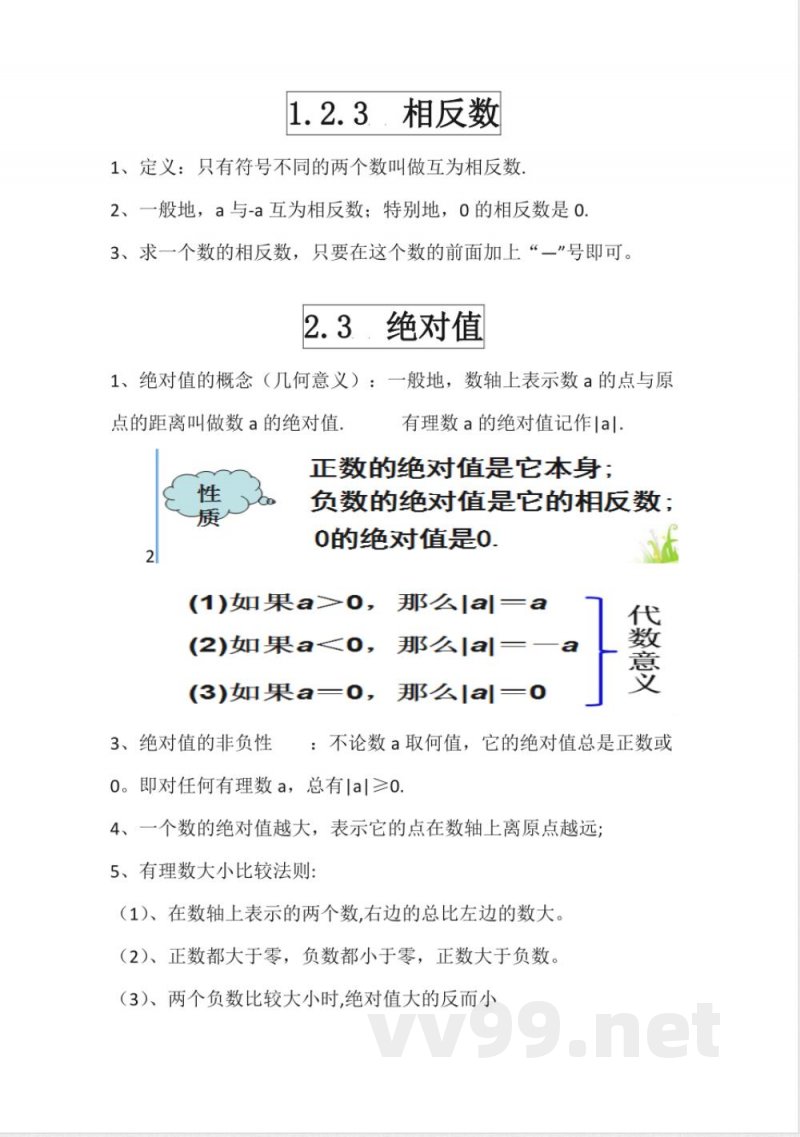 七年级人教版上册-总知识点 七年级人教版上册-总知识点