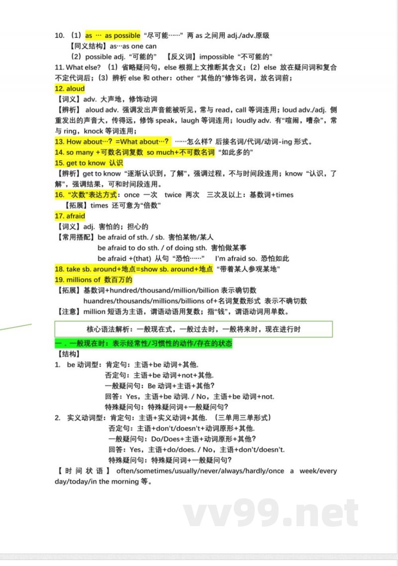 英语八年级上册Module1--12知识点总结(外研版) 英语八年级上册Module1--12知识点总结(外研版)