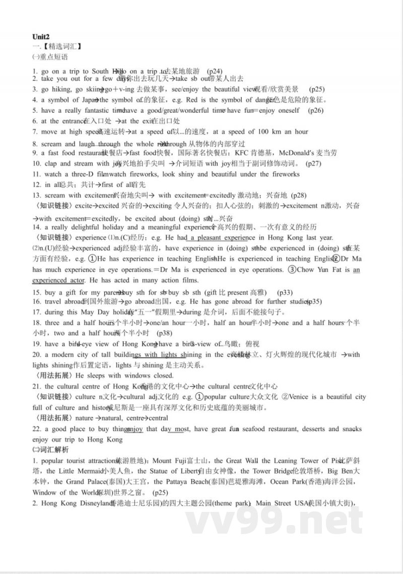 牛津英语八年级下册知识点梳理 牛津英语八年级下册知识点梳理