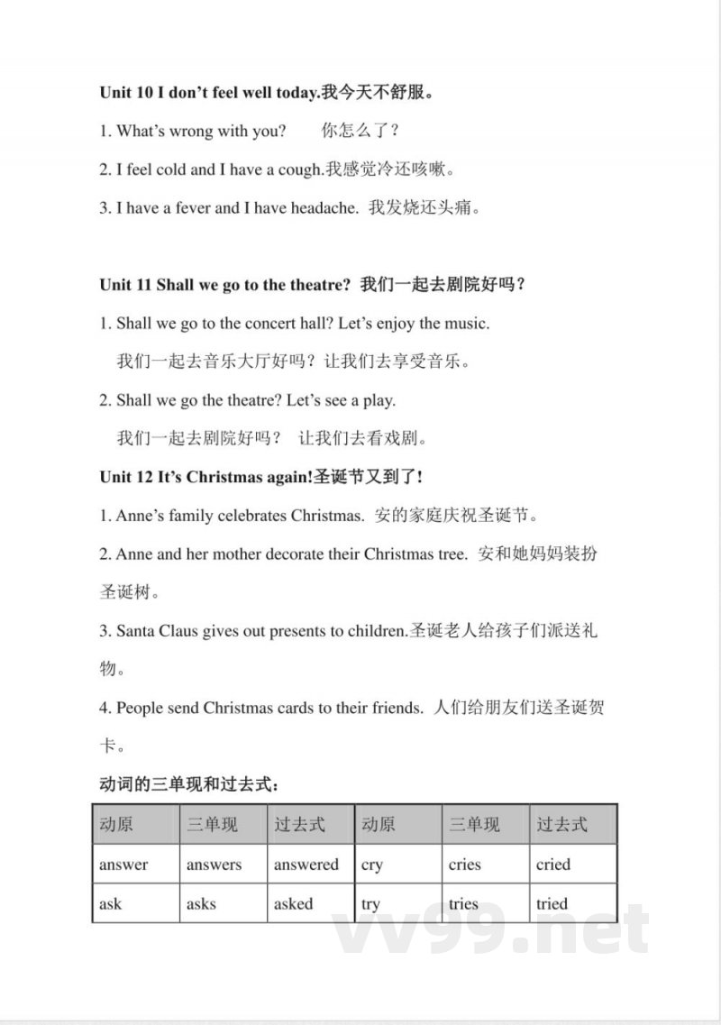 湘少版六年级英语下册知识点易错点总结