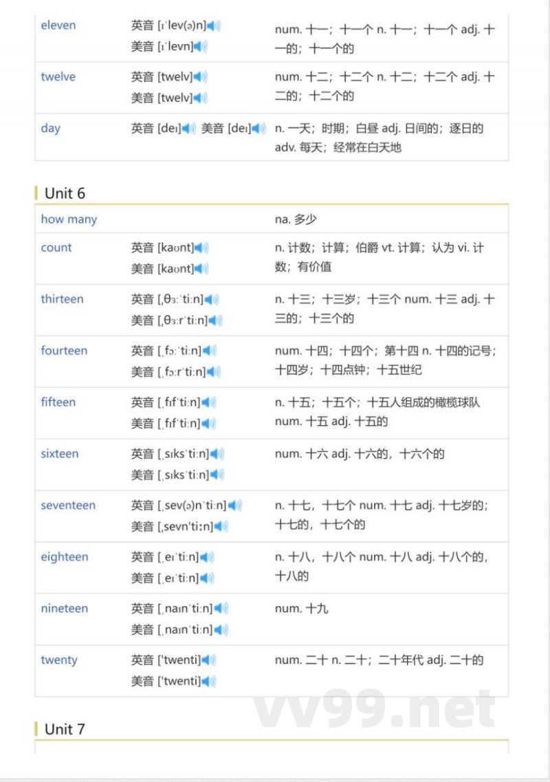 湘少版三年级起点小学英语三年级下(英语单词表) 湘少版三年级起点小学英语三年级下(英语单词表)