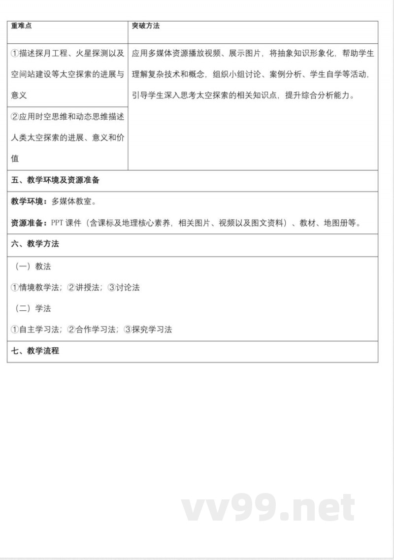 1.3太空探索(教学设计)地理商务星球版2025七年级上册 1.3太空探索(教学设计)地理商务星球版2025七年级上册