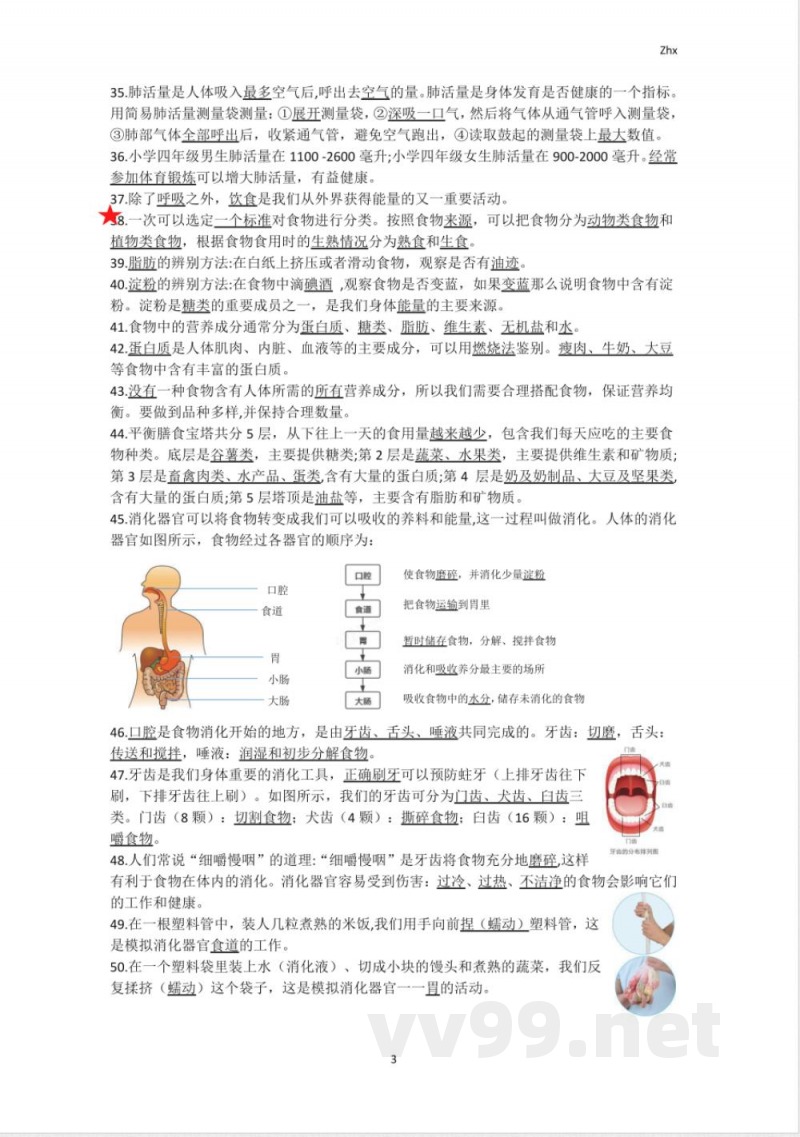 教科版小学四年级上册科学素材期末知识点总结资料 教科版小学四年级上册科学素材期末知识点总结资料