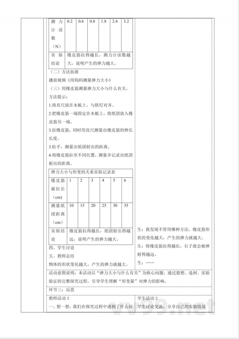 5.2《弓箭与弹力》大单元教学设计 大象版科学四年级下册