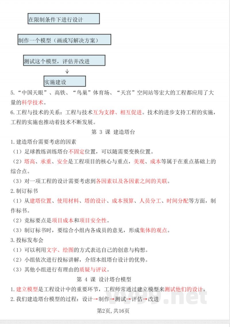 【六年级语文下册】教科版科学知识点