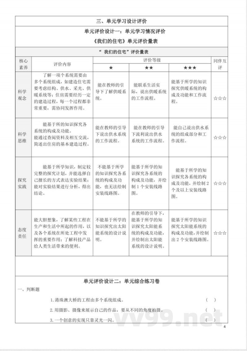 青岛版五年级科学下册第七单元创新与设计大单元教学设计 青岛版五年级科学下册第七单元创新与设计大单元教学设计