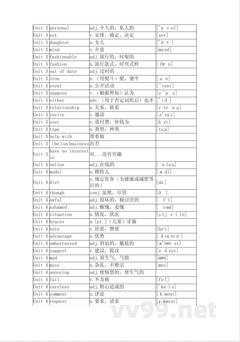 沪教牛津版九年级英语上册单词表 沪教牛津版九年级英语上册单词表