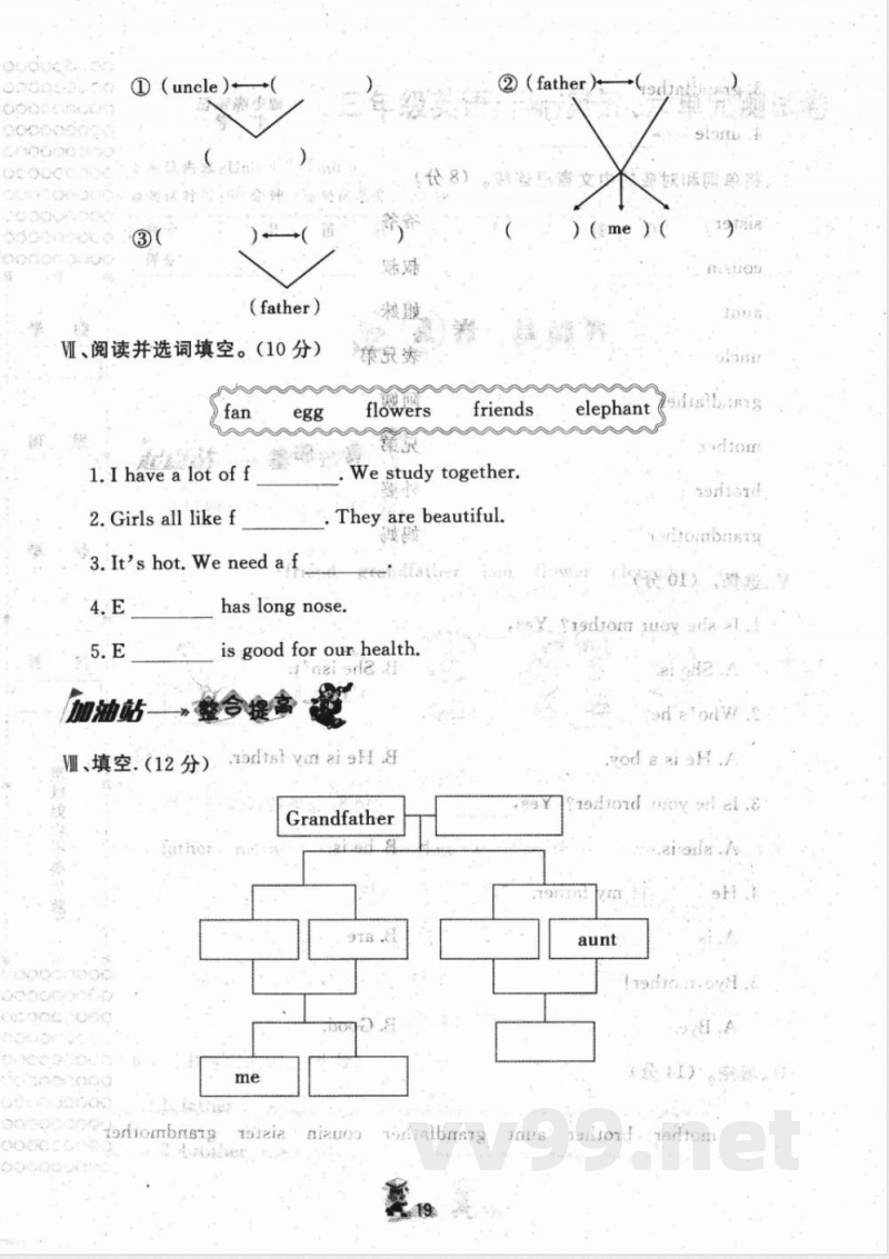 湘少版三年级英语上册第五六单元测试A卷 湘少版三年级英语上册第五六单元测试A卷