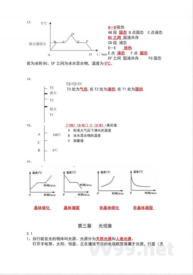 苏科版物理八年级上册知识点-