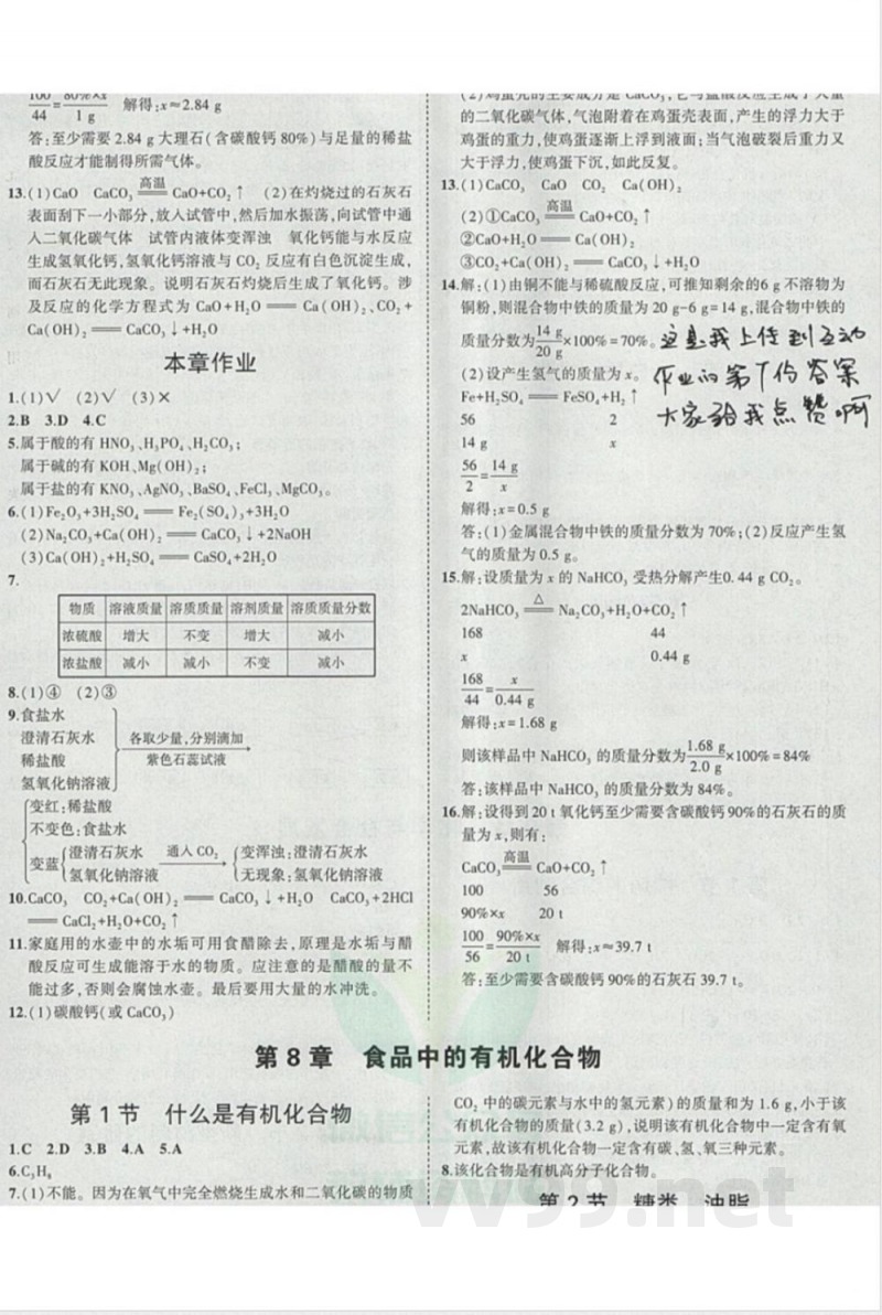 2026九年级下册化学沪教版 2026九年级下册化学沪教版