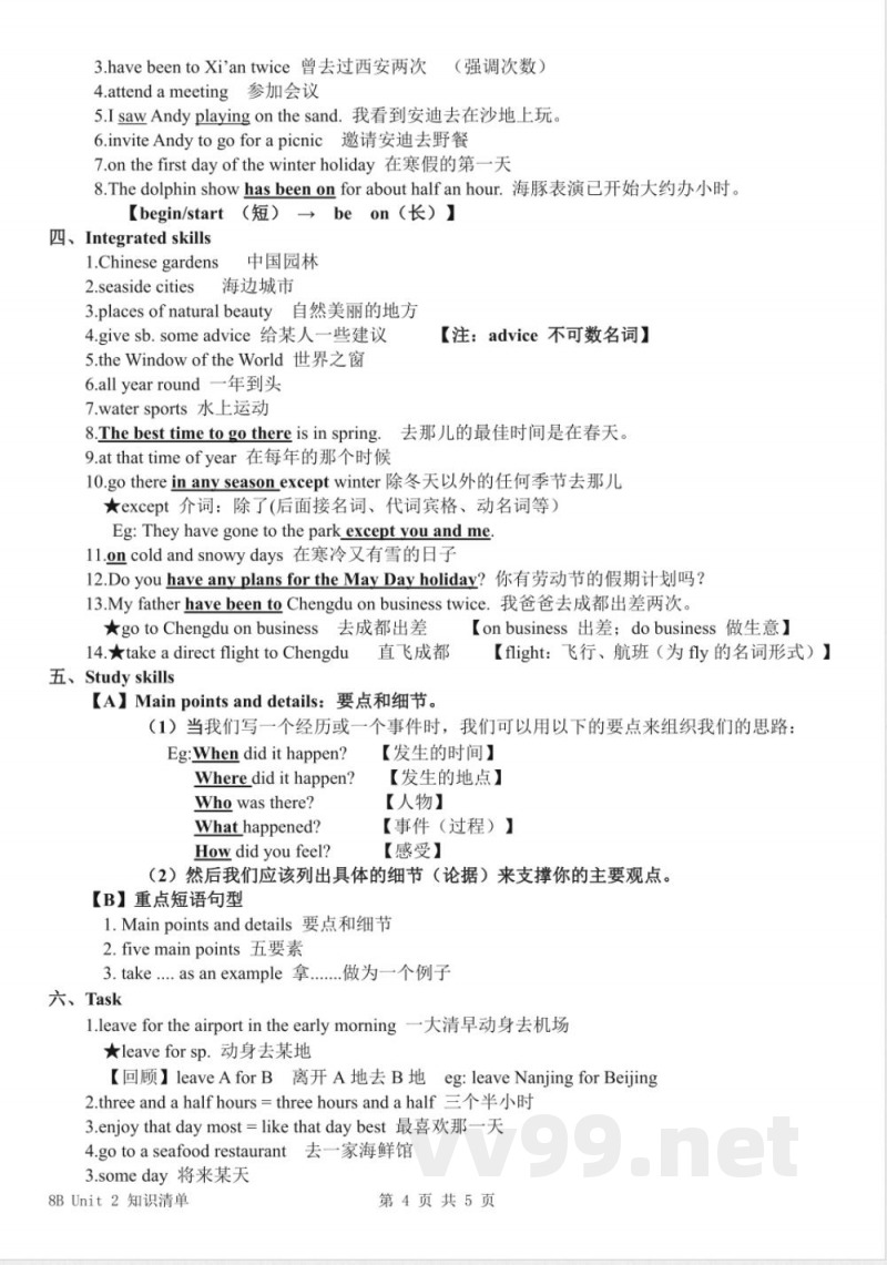 八年级英语牛津译林版下册Unit 2 Travelling (4) 八年级英语牛津译林版下册Unit 2 Travelling (4)