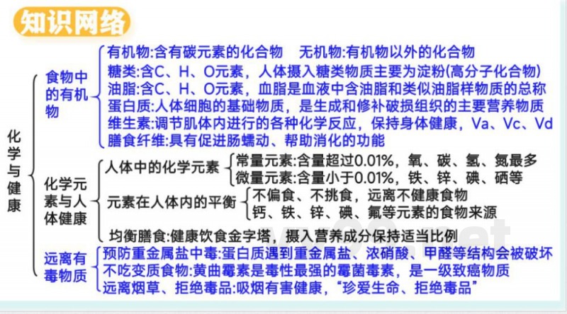 2025年春鲁教版化学九年级下册 第十单元 化学与健康(单元复习课件) 2025年春鲁教版化学九年级下册 第十单元 化学与健康(单元复习课件)