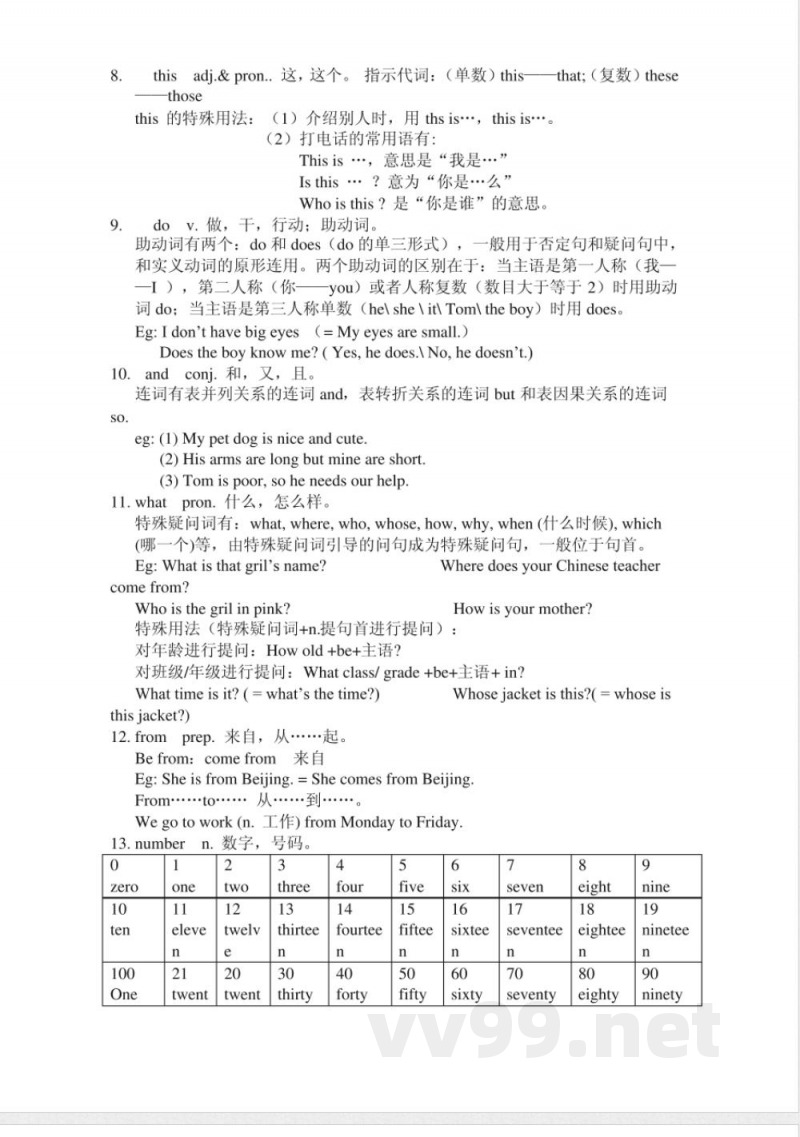 仁爱版七年级英语上册知识点归纳 仁爱版七年级英语上册知识点归纳