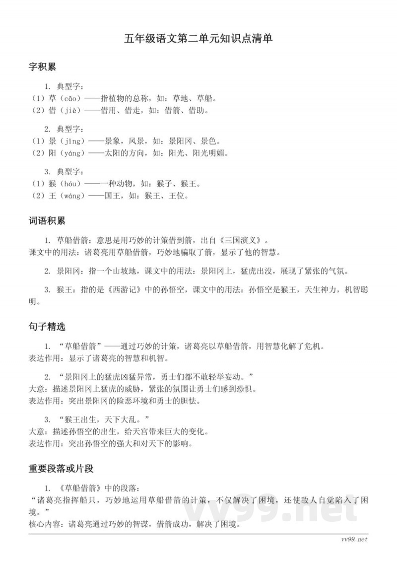 统编版小学语文五年级下册(第二单元) 统编版小学语文五年级下册(第二单元)