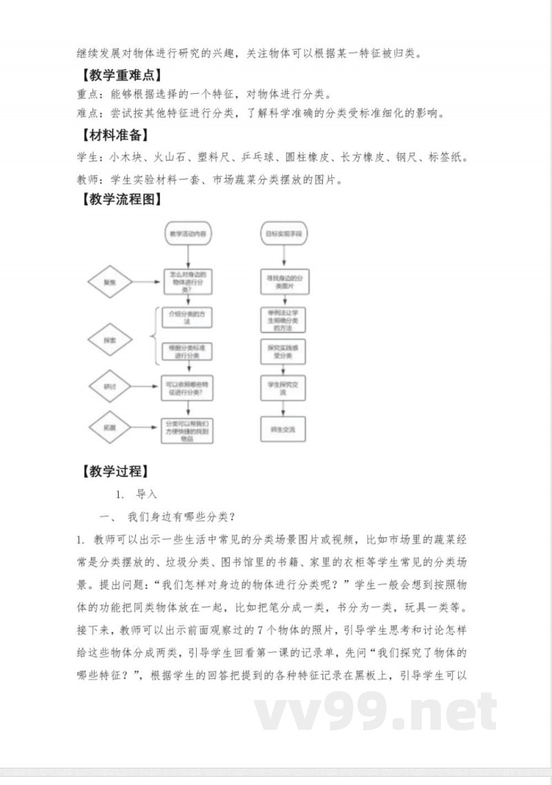 1.2《给物体分类》教学设计 教科版科学一年级下册 1.2《给物体分类》教学设计 教科版科学一年级下册