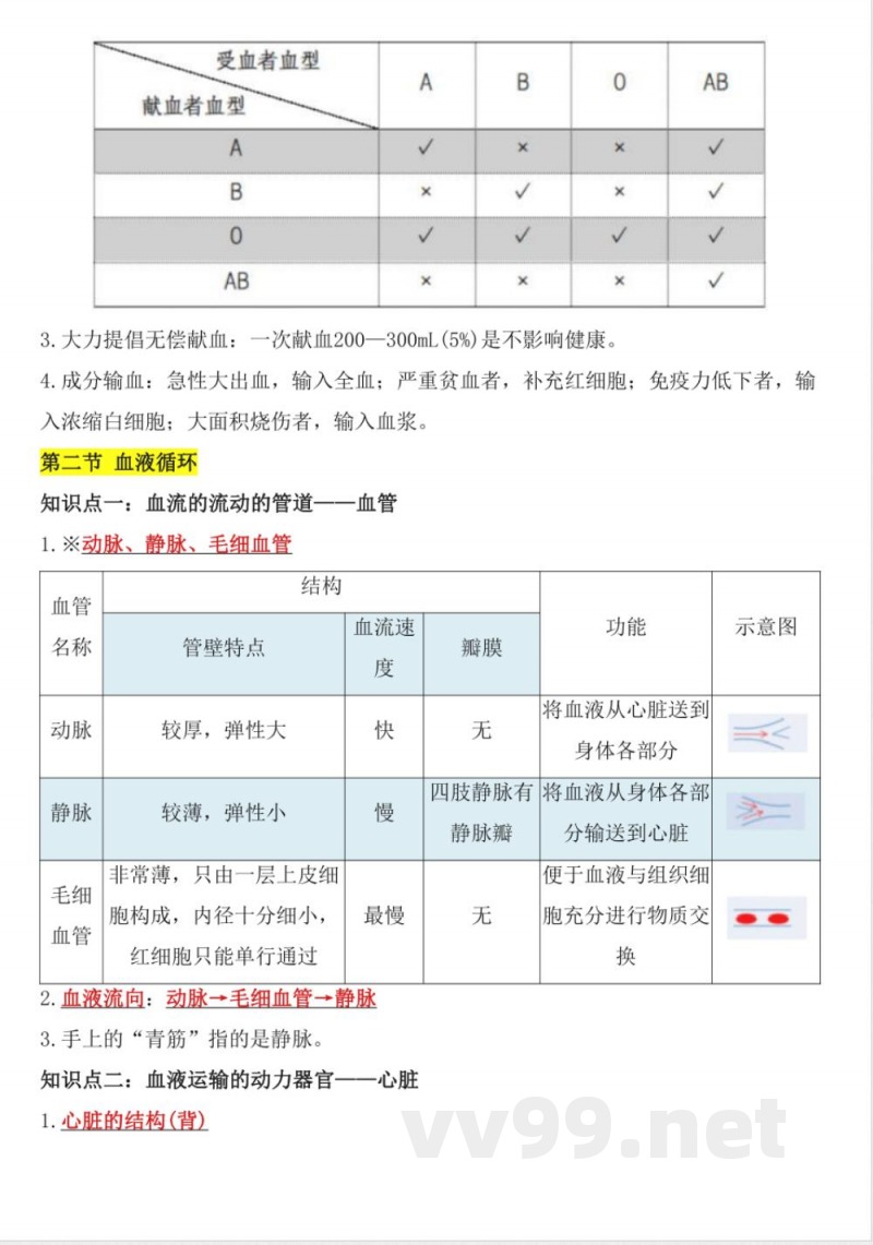 【25新版】七年级下册（北师大)生物知识点总结