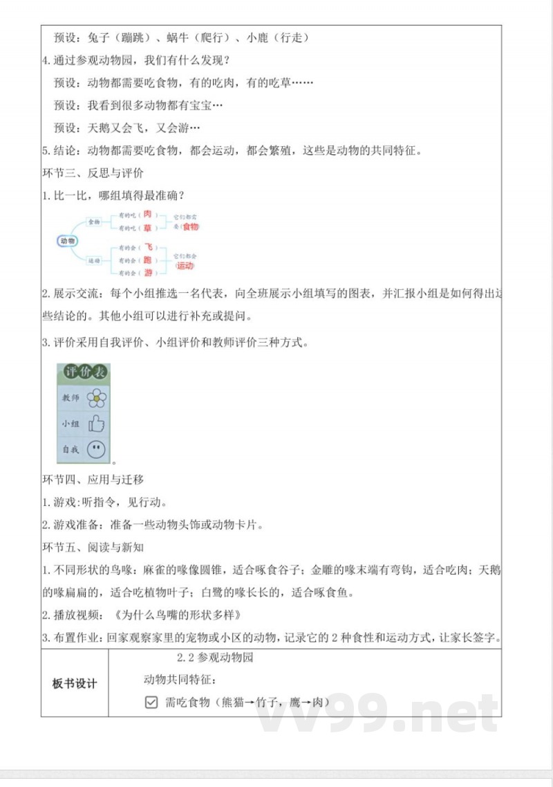 2.2 参观动物园(教学设计)科学大象版二年级上册2025 2.2 参观动物园(教学设计)科学大象版二年级上册2025