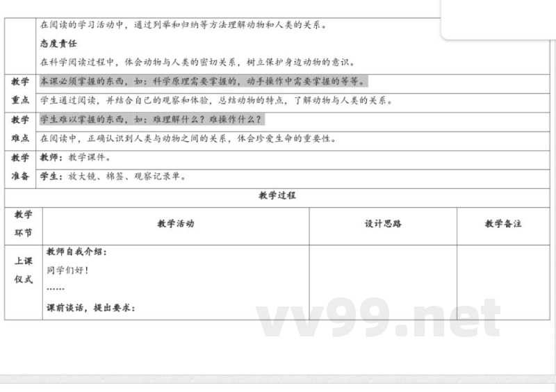 2.7《单元总结》表格式 2025教科版科学一年级下册 2.7《单元总结》表格式 2025教科版科学一年级下册
