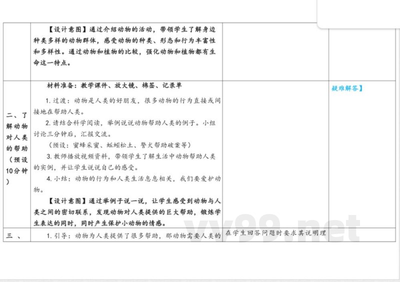 2.7《单元总结》表格式 2025教科版科学一年级下册 2.7《单元总结》表格式 2025教科版科学一年级下册