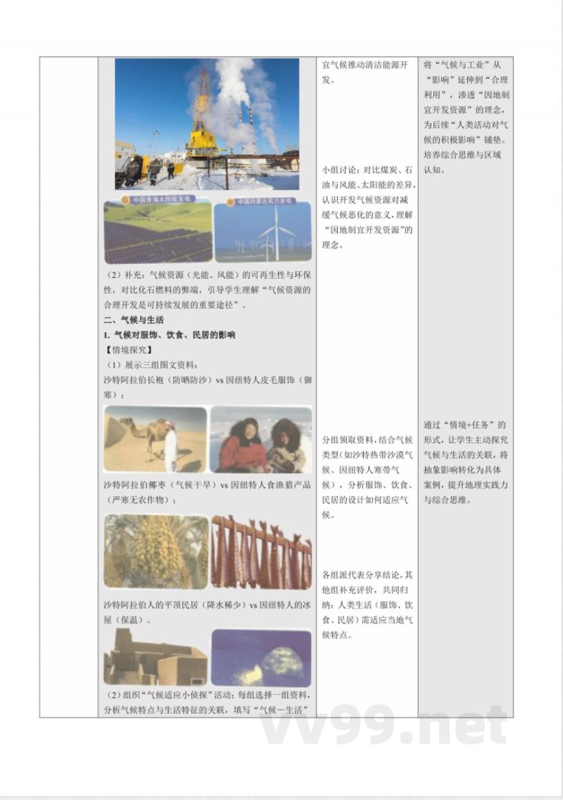 3.3 气候与人类活动(教学设计)地理中图版2025八年级上册 3.3 气候与人类活动(教学设计)地理中图版2025八年级上册