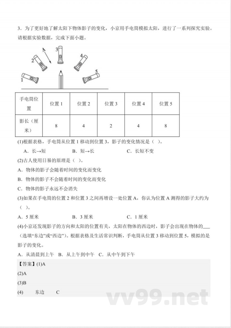 第三单元 各种各样的能(知识清单)科学冀人版三年级上册2025 第三单元 各种各样的能(知识清单)科学冀人版三年级上册2025