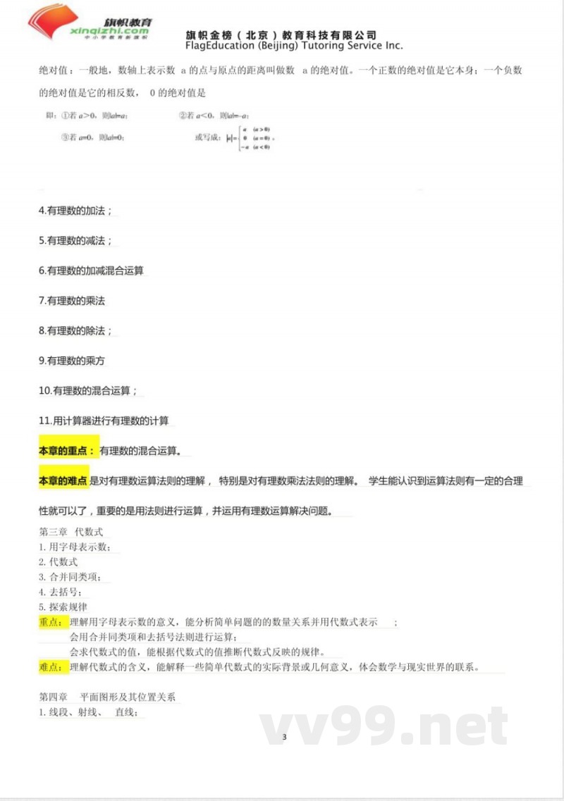 鲁教版六年级上册