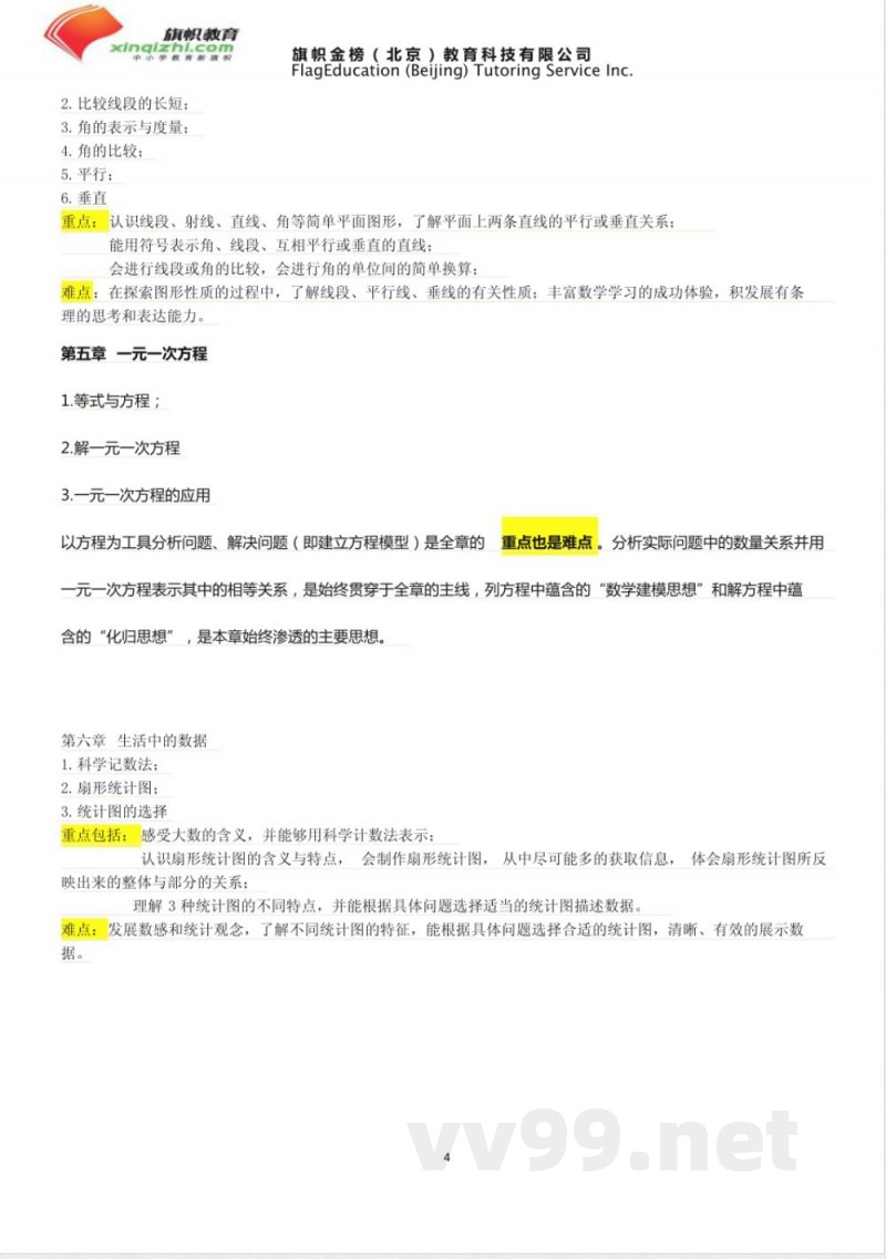 鲁教版六年级上册