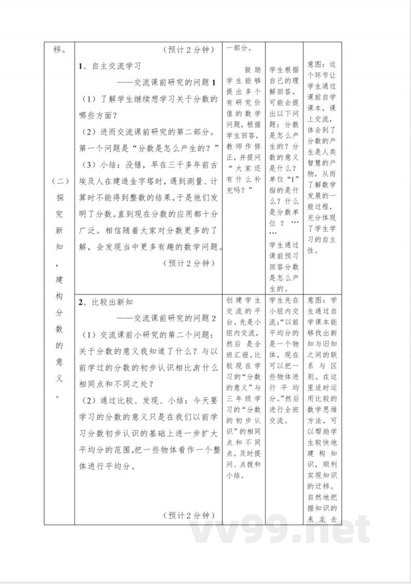 (《分数的意义》)(教案)五年级下册数学人教版 (《分数的意义》)(教案)五年级下册数学人教版