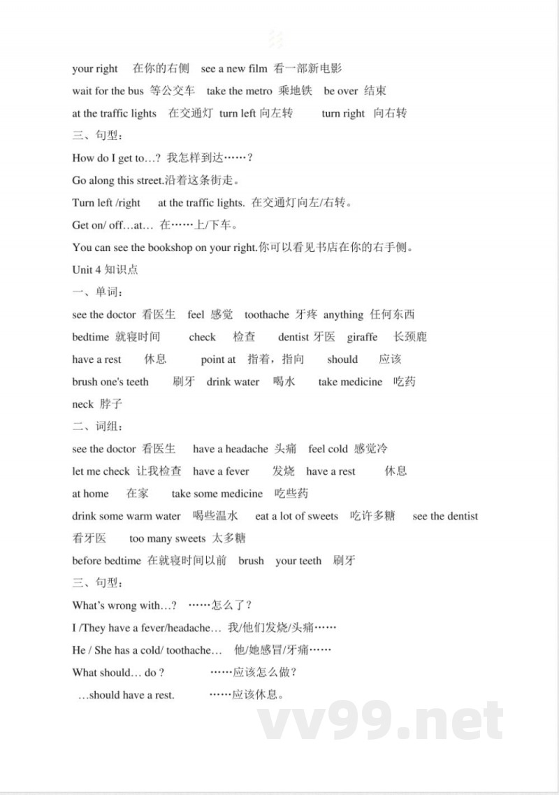 译林牛津版五年级英语下册知识点梳理 译林牛津版五年级英语下册知识点梳理