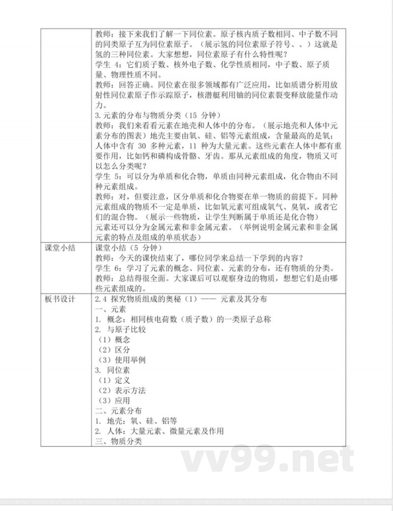 2.4探究物质组成的奥秘(1)(教案)七年级科学下册(浙教版2024)浙教版科学七年级下册 2.4探究物质组成的奥秘(1)(教案)七年级科学下册(浙教版2024)浙教版科学七年级下册